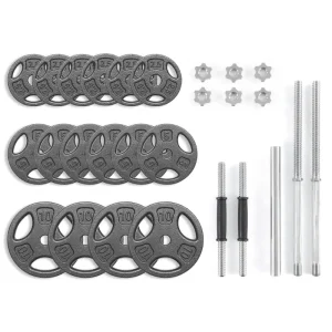 Black Cast Iron Standard Weight Plate Sets